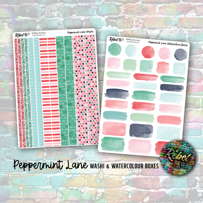 Peppermint Lane - Standard Vertical Planner Sticker Kit