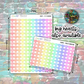 Mini Heart Stickers - Apricot Ombre