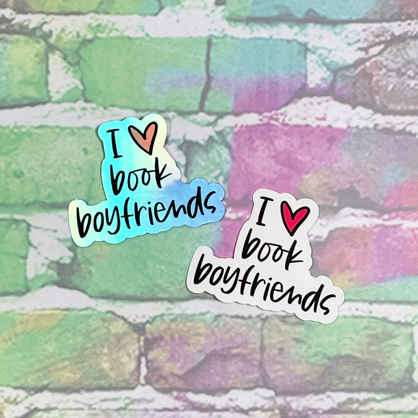 I Heart Book Boyfriends - Small Vinyl Diecut Sticker