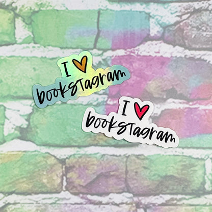 I Heart Bookstagram - Small Vinyl Diecut Sticker