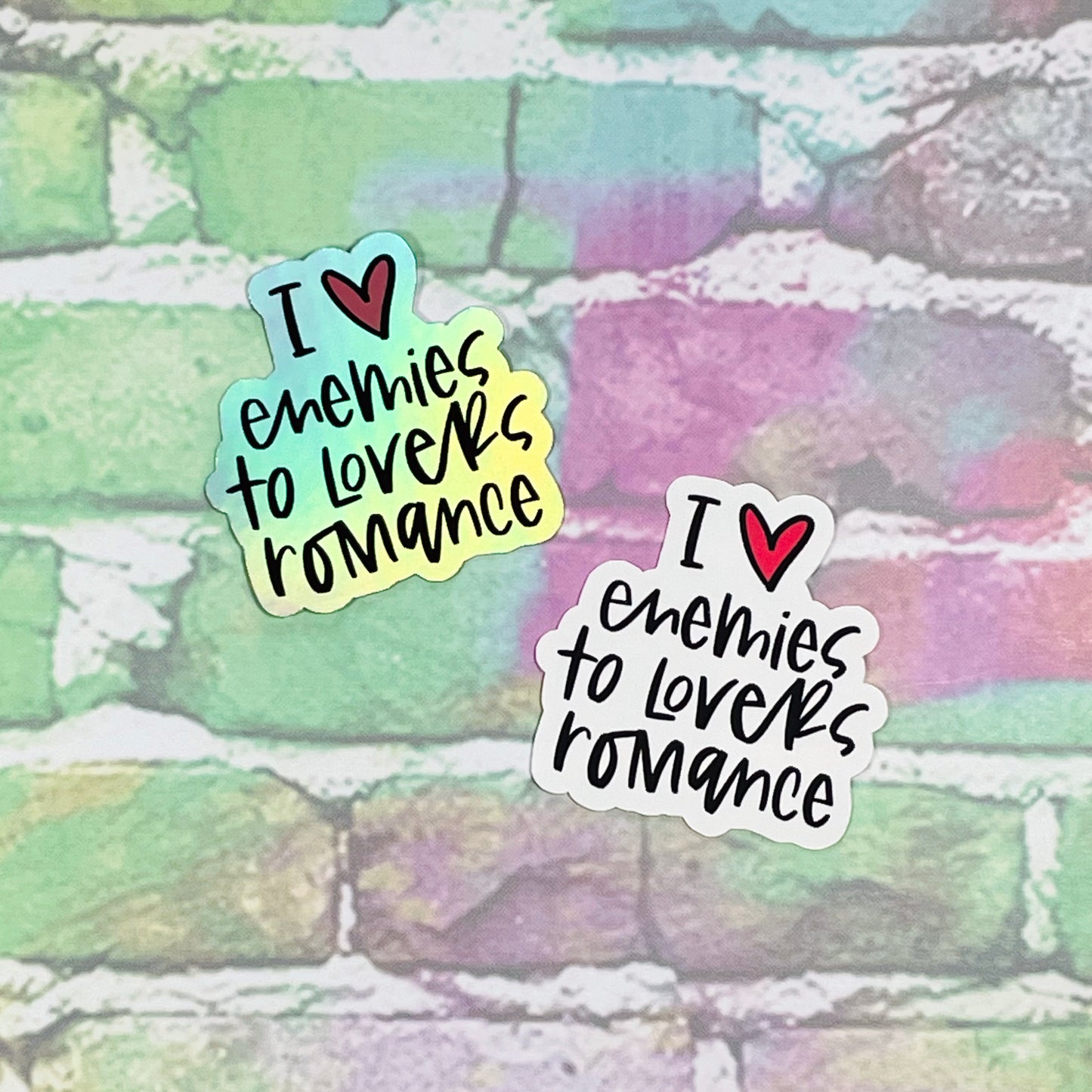 I Heart Enemies-to-Lovers Romance - Small Vinyl Diecut Sticker