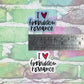 I Heart Forbidden Romance - Small Vinyl Diecut Sticker