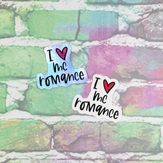 I Heart MC Romance - Small Vinyl Diecut Sticker