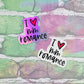 I Heart MM Romance - Small Vinyl Diecut Sticker