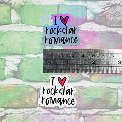 I Heart Rockstar Romance - Small Vinyl Diecut Sticker