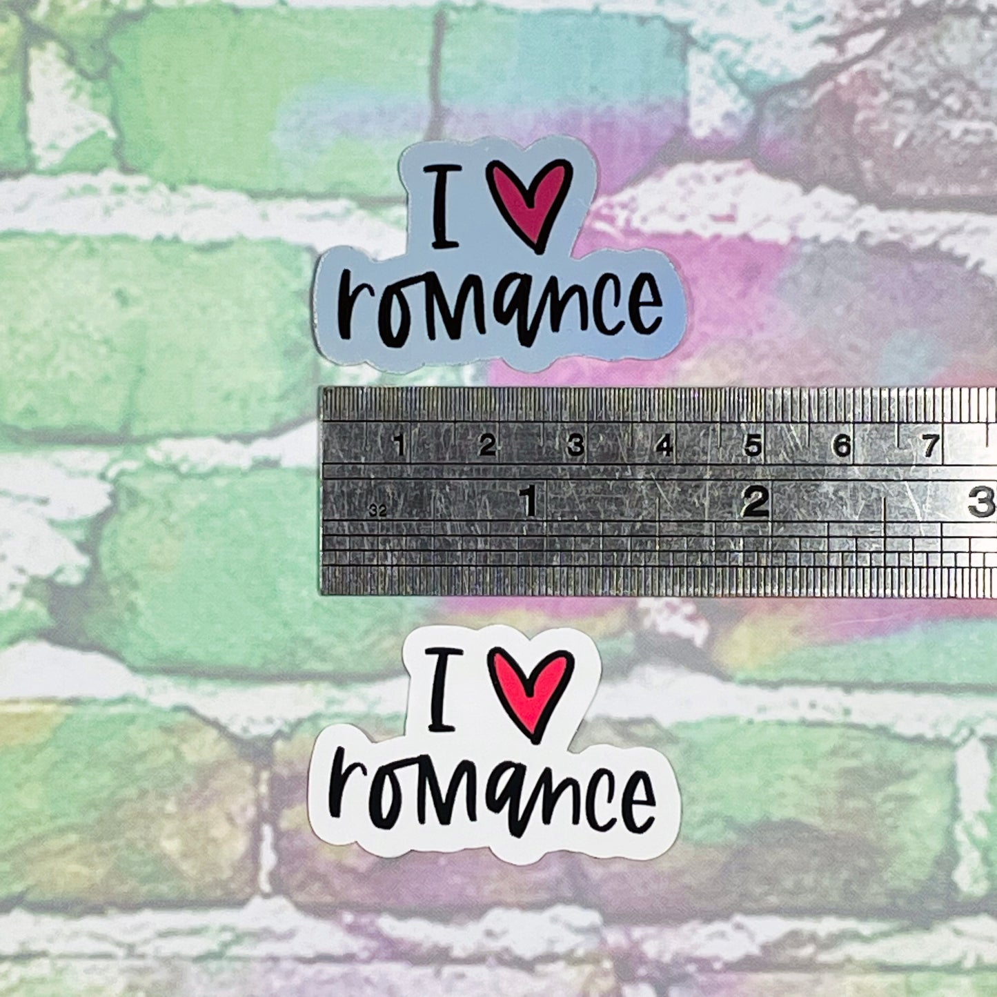I Heart Romance - Small Vinyl Diecut Sticker