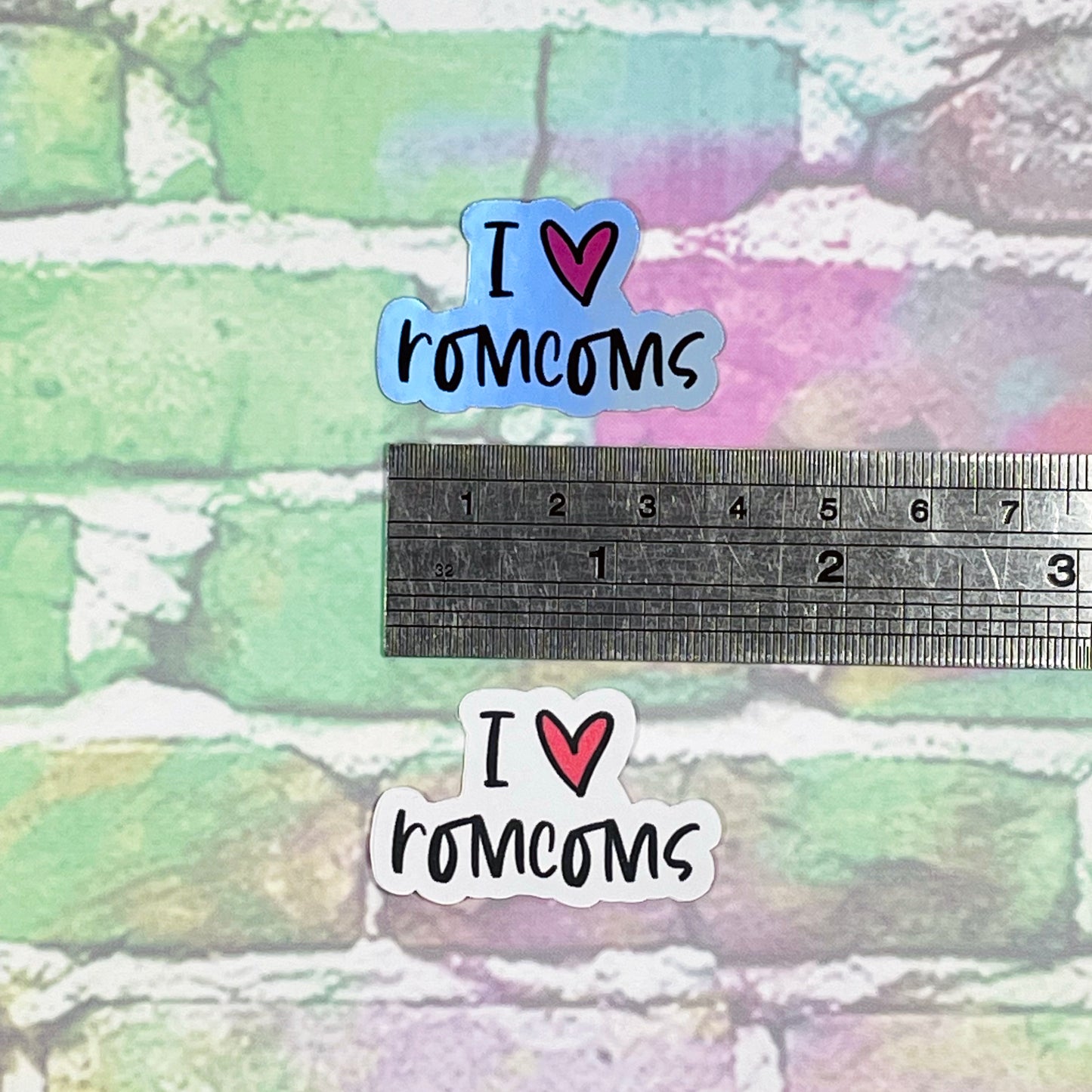 I Heart Romcoms - Small Vinyl Diecut Sticker