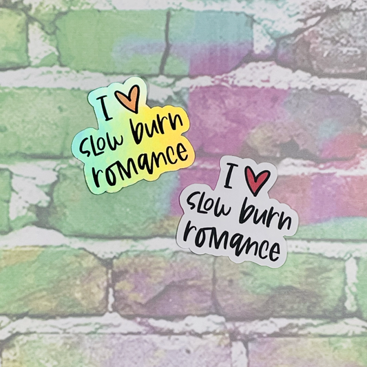 I Heart Slow Burn Romance - Small Vinyl Diecut Sticker