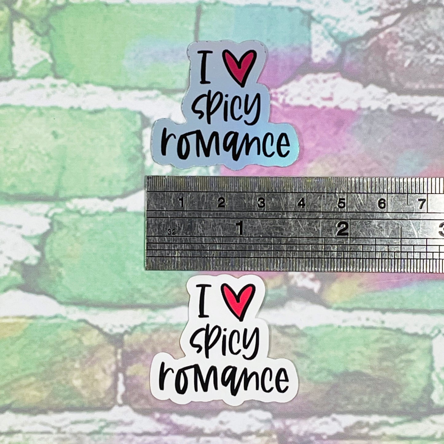 I Heart Spicy Romance - Small Vinyl Diecut Sticker