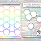 Open Circle Stickers - Medium - Pastel Rainbow