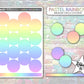 Solid Circle Stickers - Medium - Pastel Rainbow