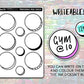 Circle Stickers - Large - Hand Drawn Style
