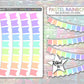 Big Bunting Stickers - Pastel Rainbow