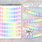 Bunting Stickers - Pastel Rainbow
