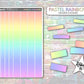 Solid Header Box Stickers - Pastel Rainbow