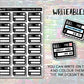 Bill Due Stickers - Hand Drawn Style