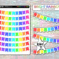 Bunting Stickers - Bright Rainbow