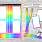 Open Full Box Stickers - Bright Rainbow