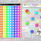 Dot Stickers - Bright Rainbow