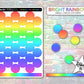 Solid Circle Stickers - Small - Bright Rainbow