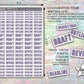 Author Drafting Stickers - Pastel Rainbow