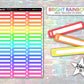 Meal Tracker Stickers - Bright Rainbow