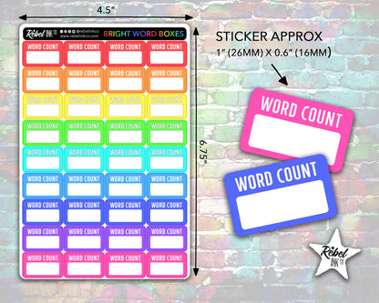 Complete Author Sticker Kit - Bright Rainbow