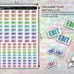 Author Edit Stickers - Bright Rainbow