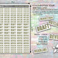 Author Drafting Stickers - Pastel Rainbow