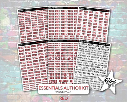 Essentials Author Sticker Kit - Bright Options