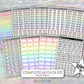 Complete Author Sticker Kit - Pastel Rainbow