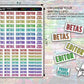 Essentials Author Sticker Kit - Bright Rainbow