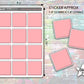 Square Box Stickers - Pastel Rainbow Writeable Planner and Bullet Journal Stickers for Functional and Decorative Planning and Colour Coding