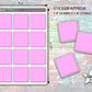 Square Box Stickers - Pastel Rainbow Writeable Planner and Bullet Journal Stickers for Functional and Decorative Planning and Colour Coding