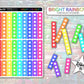 Checklist Stickers - Bright Rainbow