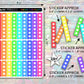 Checklist Stickers - Bright Rainbow