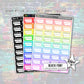 Appointment Stickers - Black - Brush Style