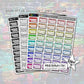 Appointment Stickers - Black - Brush Style
