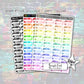 Bill Stickers - Pastel Rainbow - Block Style