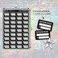 Appointment Stickers - Black - Block Style