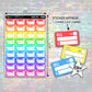 Bill Stickers - Pastel Rainbow - Block Style