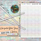 Horizontal Date Strip Stickers - Pastel Rainbow - Block Style