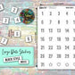 Date Number Stickers - Large - White - Block Style