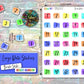 Date Number Stickers - Large - Bright Rainbow - Brush Style