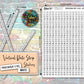 Vertical Date Strip Stickers - White - Hand Drawn Style