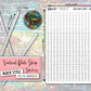 Vertical Date Strip Stickers - White - Block Style