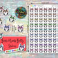 Bad Moods Betty Stickers - Bright Rainbow