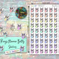 Rings Planner Betty Stickers - Pastel Rainbow