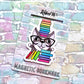 Book Stack Betty Magnetic Bookmark - Bright Rainbow