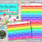 Mini Flag Stickers - Bright Rainbow